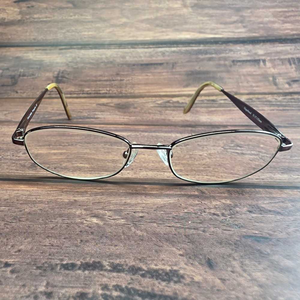 Laura Ashley Evangeline Gingerbread Floral Metal Eyeglass Frames 51-17-135